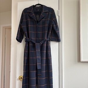 JUDITH AND CHARLES WOMEN'S NAVY/RUST JUMPSUIT SIZE 10